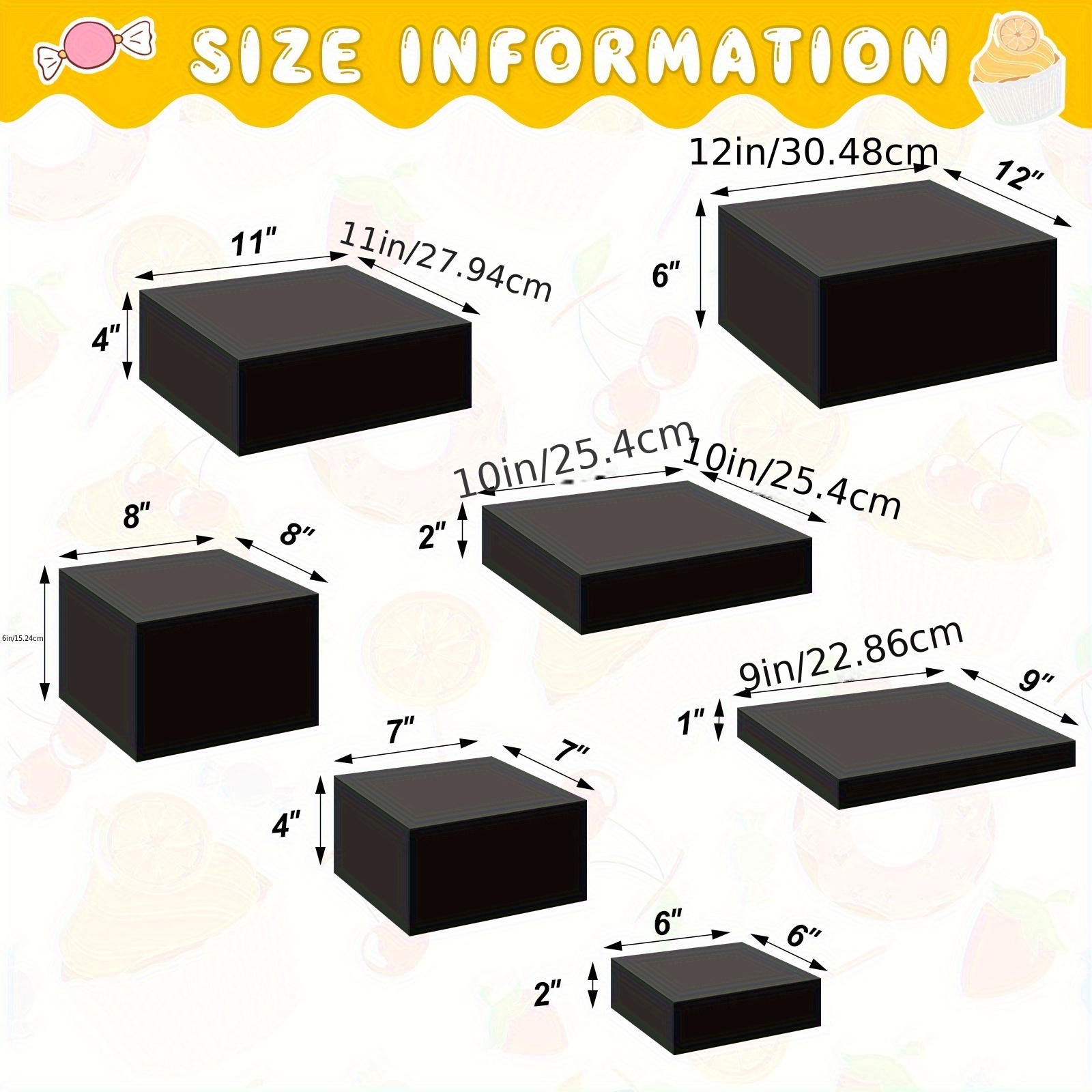 7pcs Buffet Risers Set Acrylic - đánh giá và giá Display Risers Set