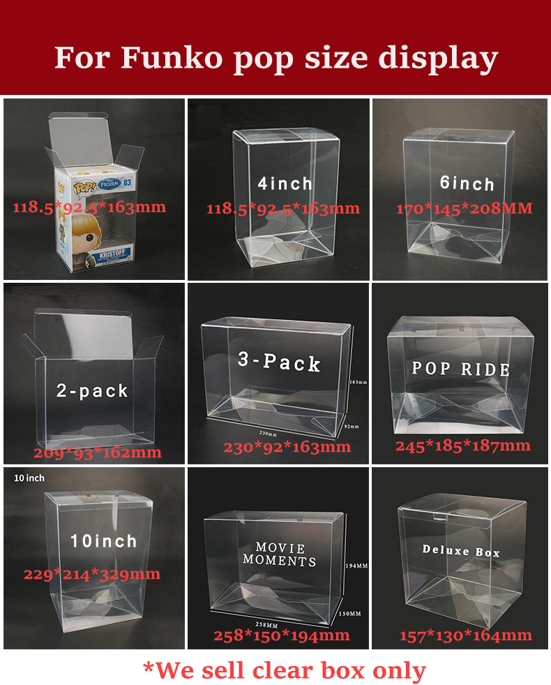Transparent Clear box for Movi - đánh giá và giá Funko Pop Protector
