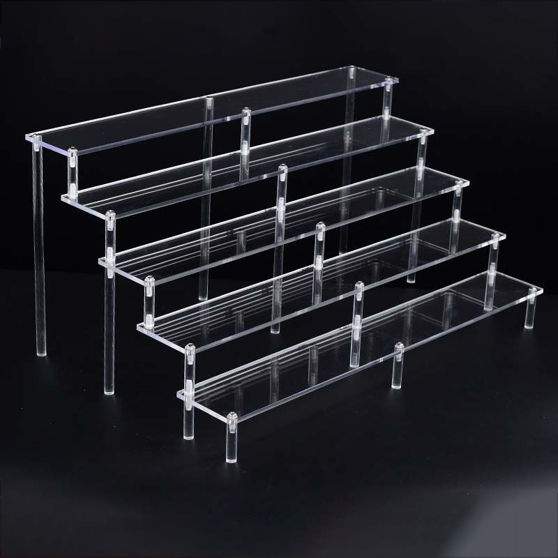 Clear 1-6 Tier Acrylic Display - đánh giá và giá Pop Display Shelf