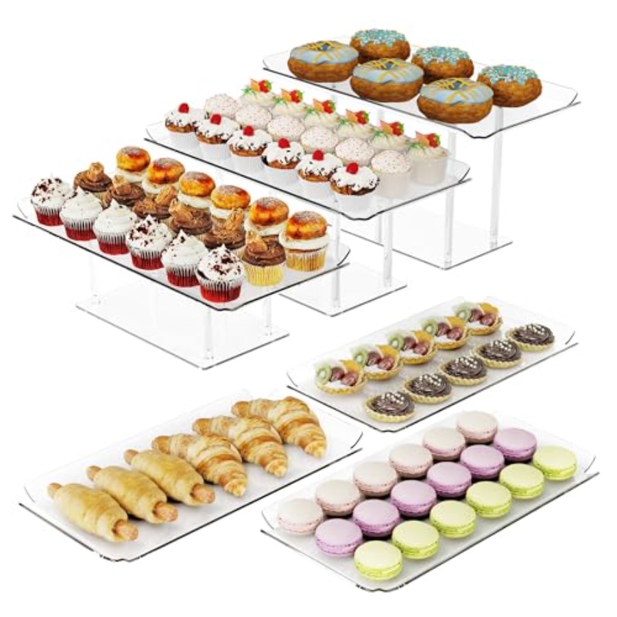 6 Pack Dessert Table Display S - đánh giá và giá Display Risers Set