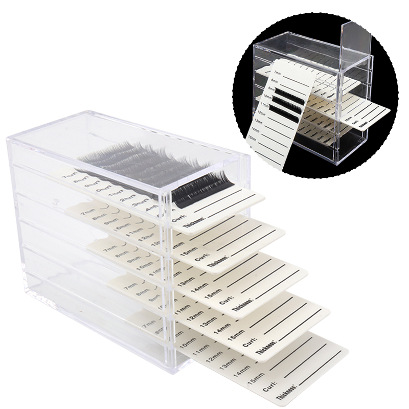 5 Layers Eyelash Extensions St - đánh giá và giá Display Case Acrylic