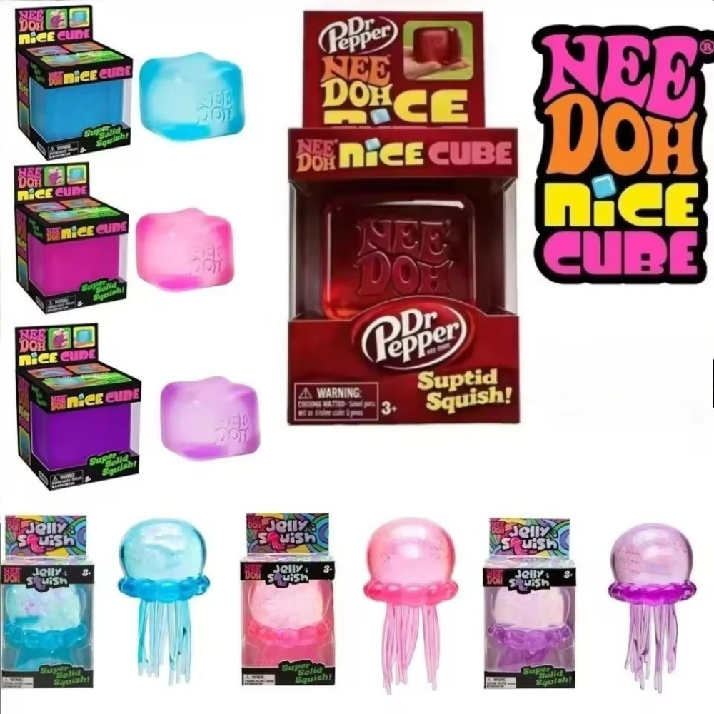 NeeDoh Trending Jellyfish & Cu - đánh giá và giá Fidget Cube Original