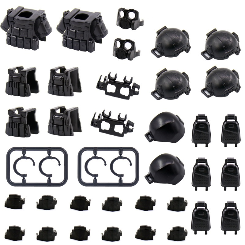 MOC Military Weapons SWAT City - đánh giá và giá Lego Minifigure Holder