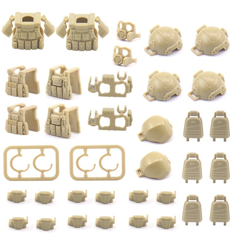 MOC Military Weapons SWAT City - đánh giá và giá Lego Minifigure Holder