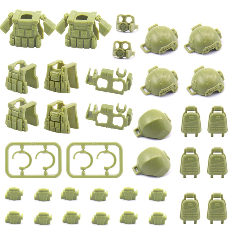 MOC Military Weapons SWAT City - đánh giá và giá Lego Minifigure Holder