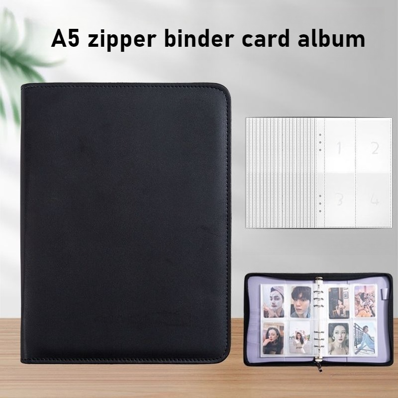 A5 PU Leather Zipper Card Bind - đánh giá và giá Pokemon Binder Card