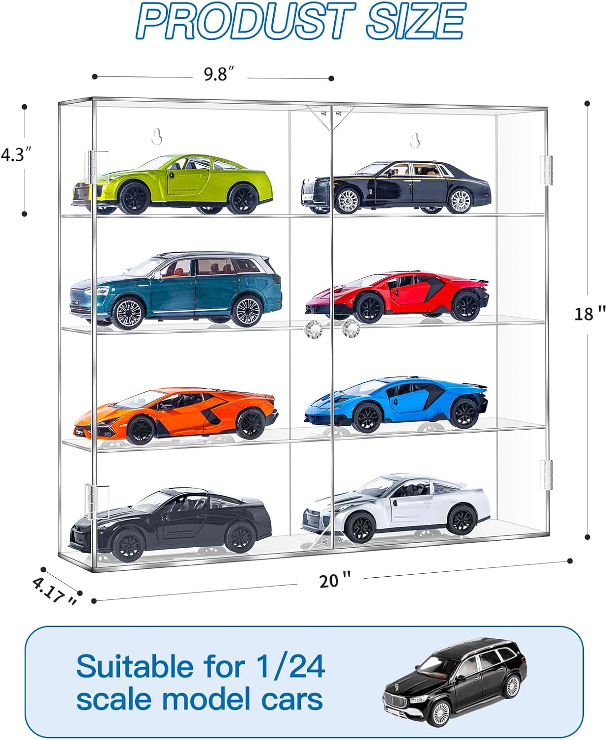 Acrylic Display Case for 1/24  - đánh giá và giá Display Case Acrylic