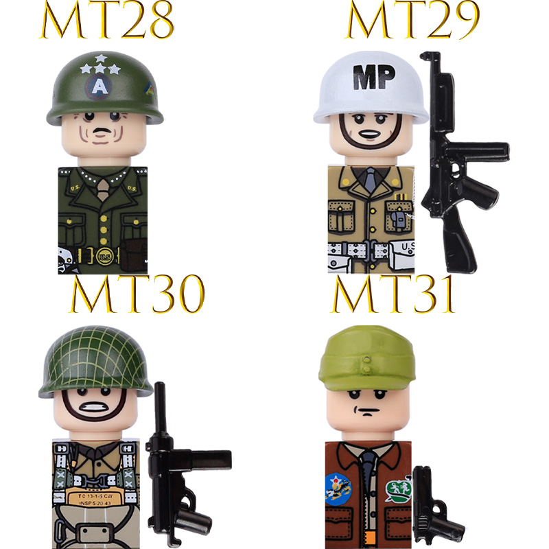 Kids Toy WW2 Military Army Act - đánh giá và giá Lego Minifigure Holder