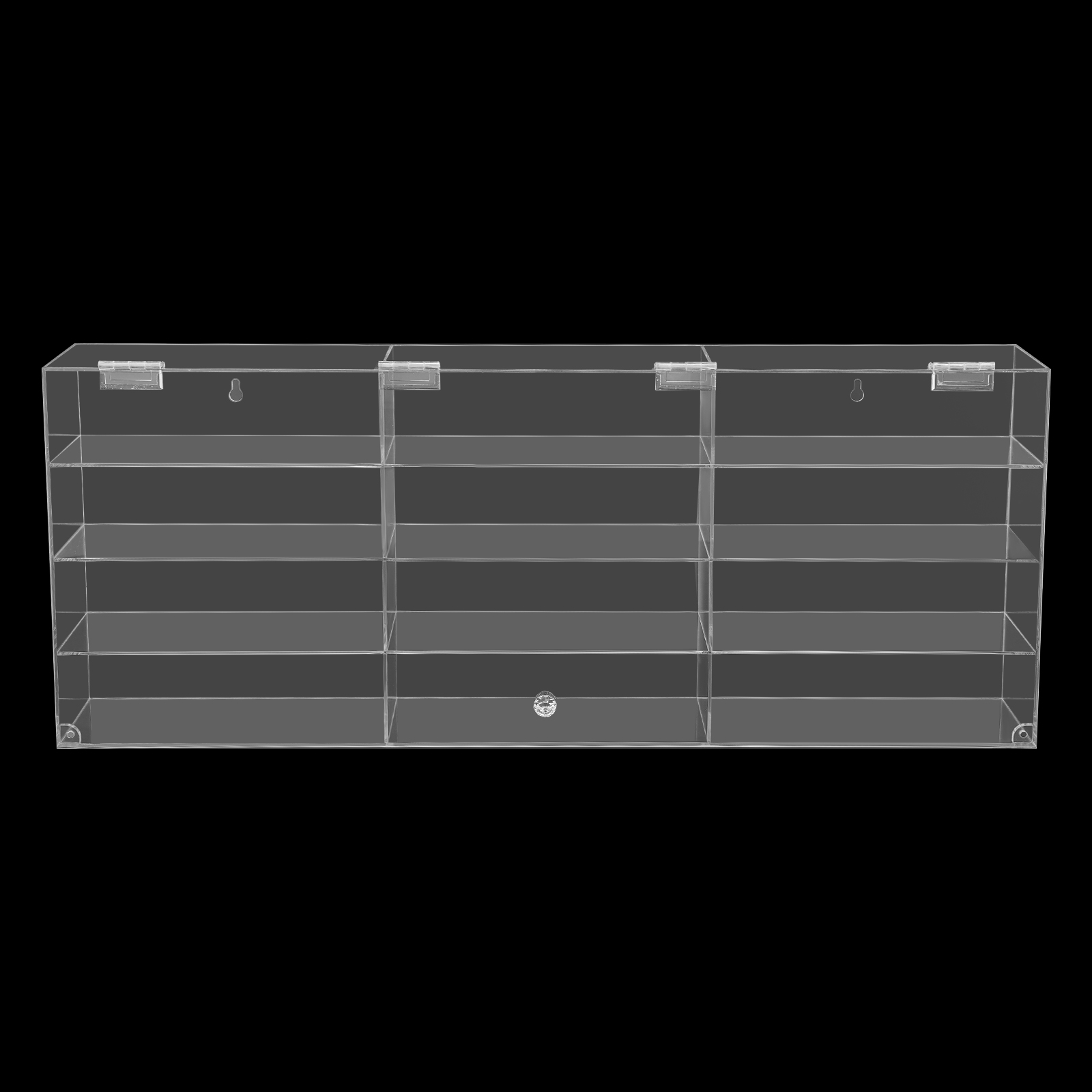 4 Tiers Wall Mounted Toy Displ - đánh giá và giá Display Case Acrylic
