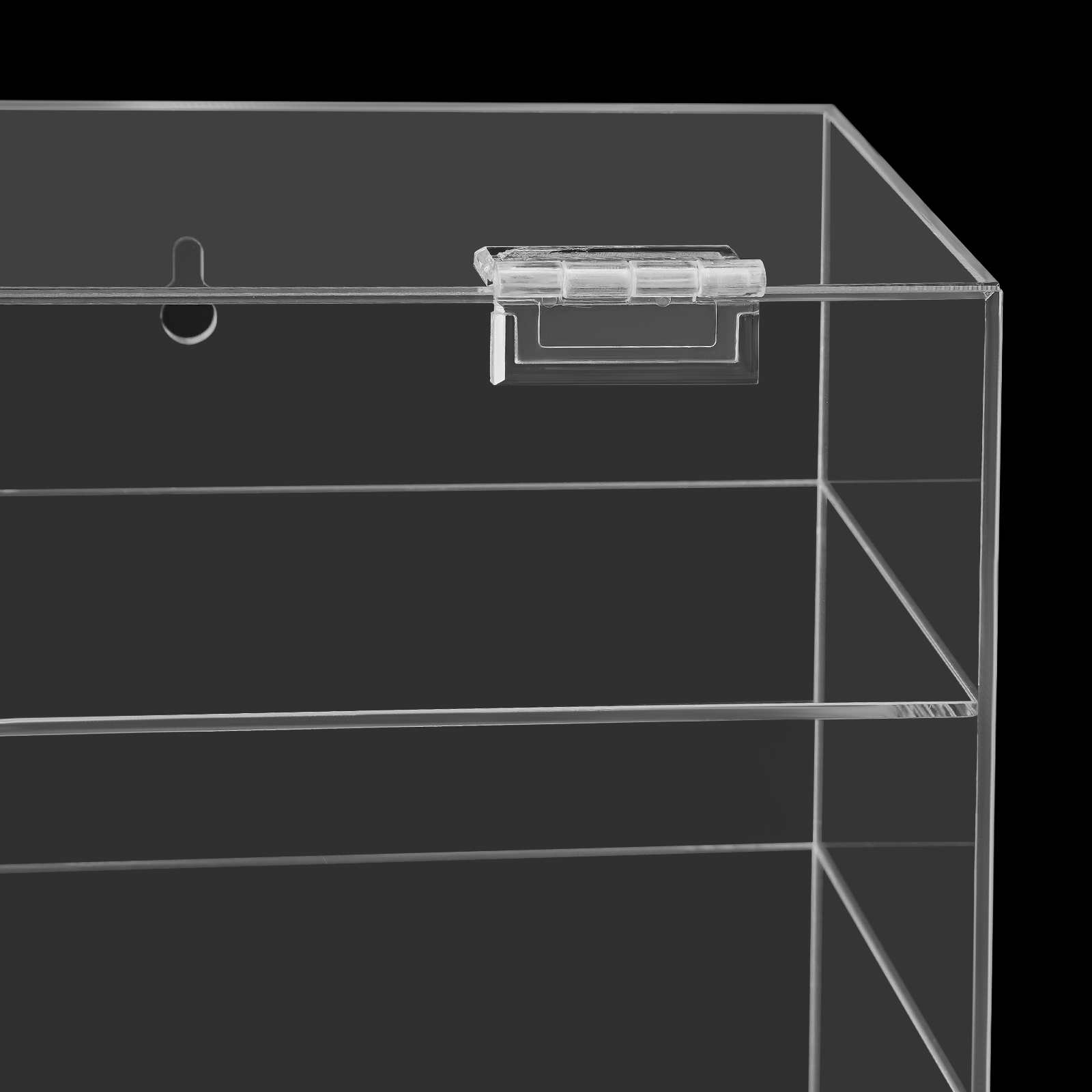 4 Tiers Wall Mounted Toy Displ - đánh giá và giá Display Case Acrylic