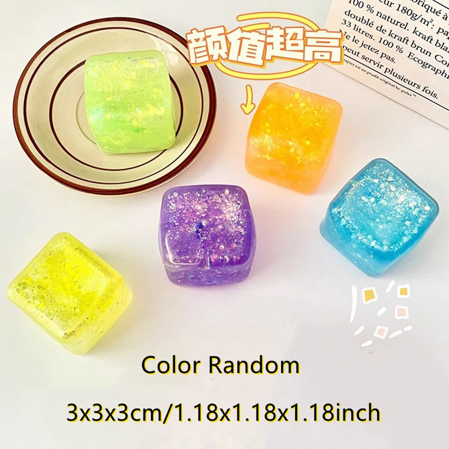 Cute Glitter Liquid Malt Sugar - đánh giá và giá Fidget Cube Original