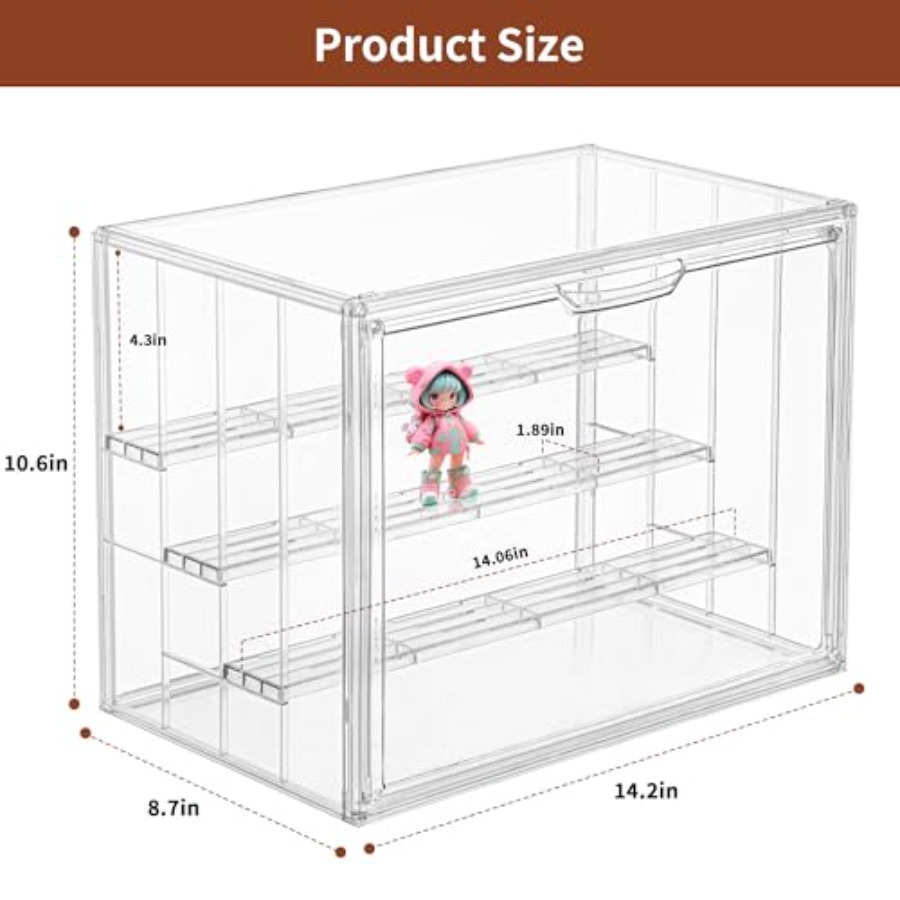 Clear Acrylic Display Case Upg - đánh giá và giá Display Case Acrylic