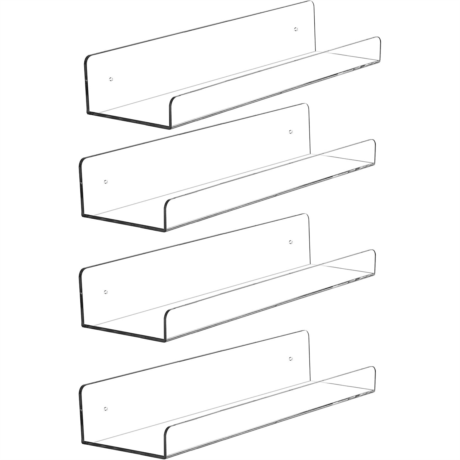 4 Pack Clear Acrylic Floating  - đánh giá và giá Pop Display Shelf