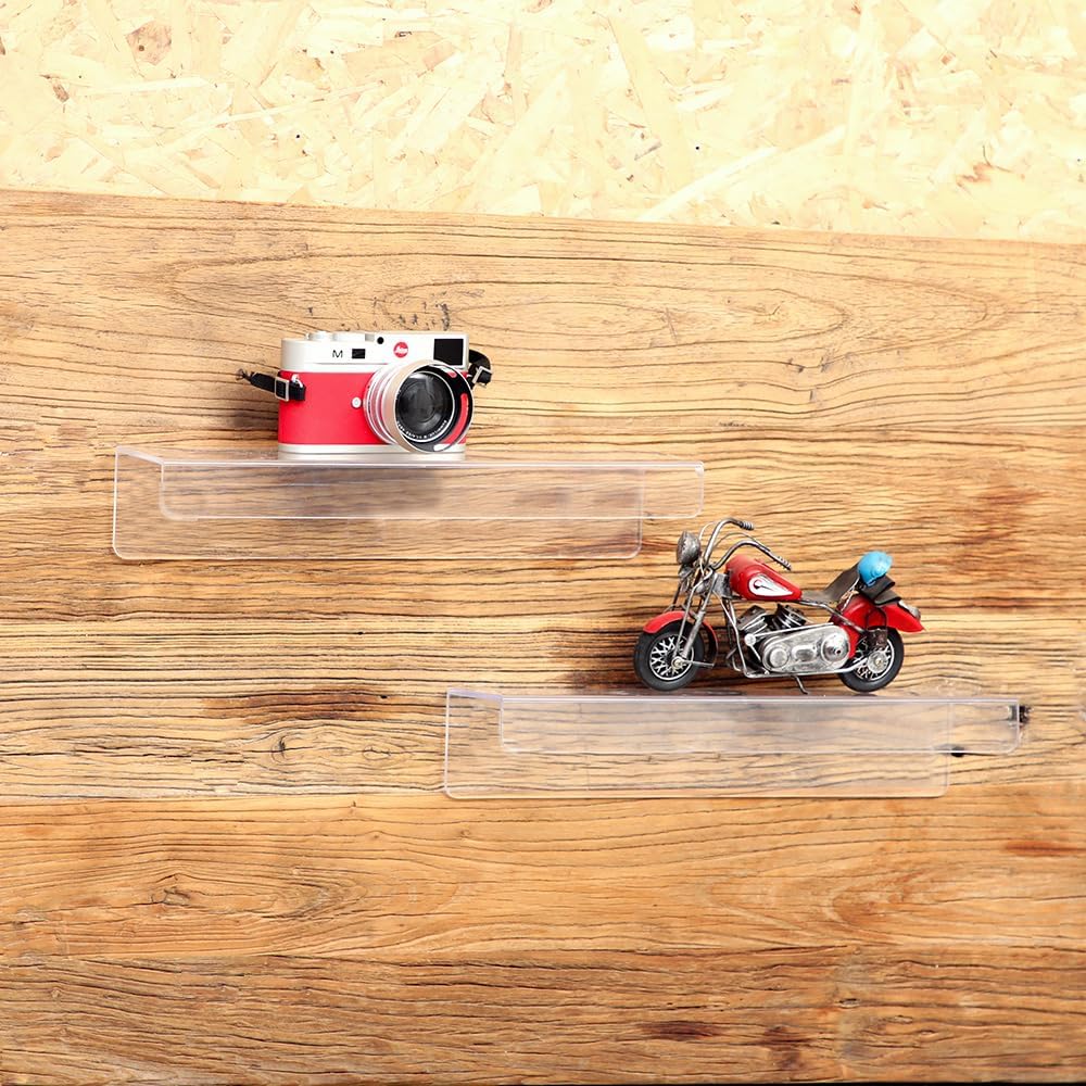 4 Pack Clear Acrylic Floating  - đánh giá và giá Pop Display Shelf