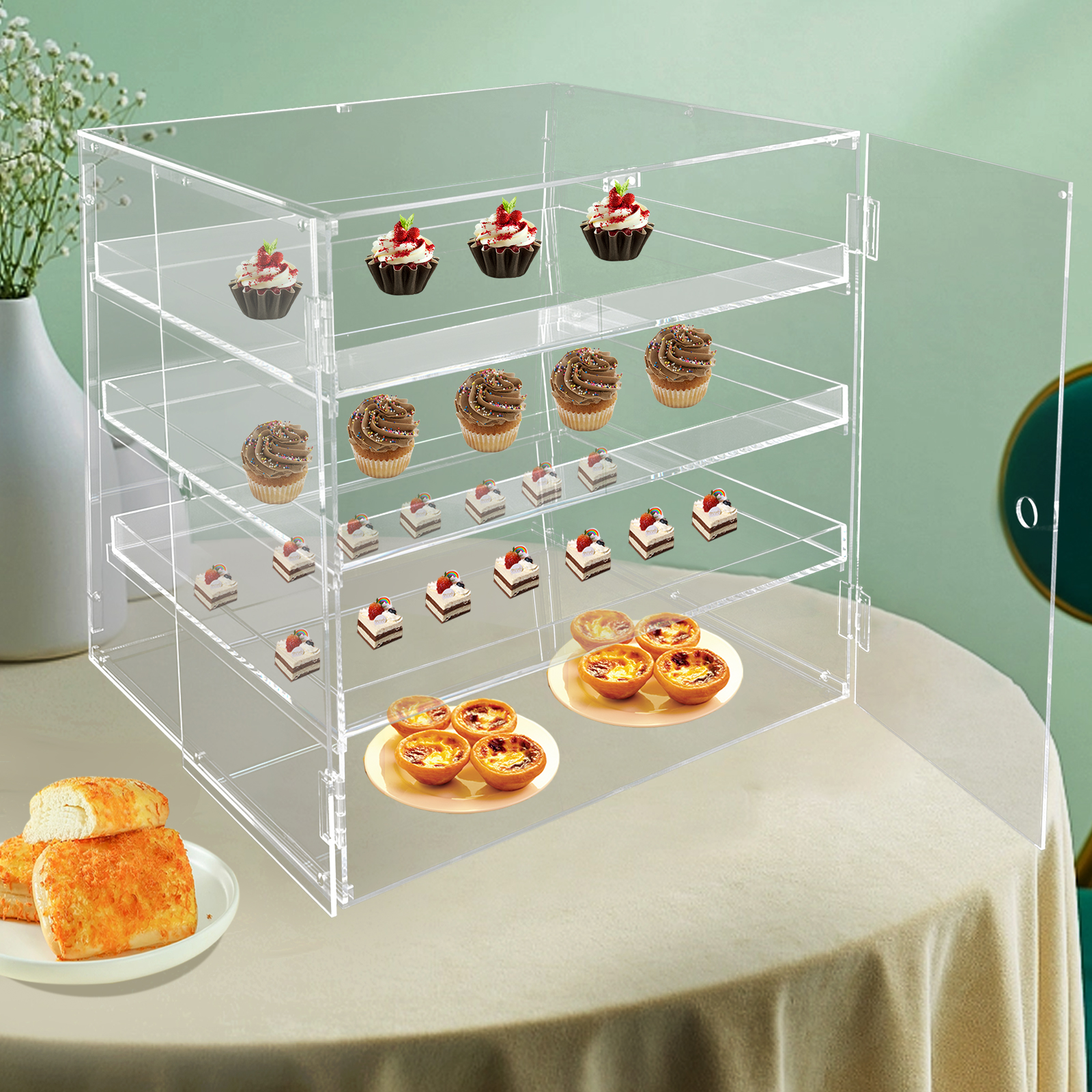 18.7×17.71×17.71inch 3-tier Ac - đánh giá và giá Display Case Acrylic