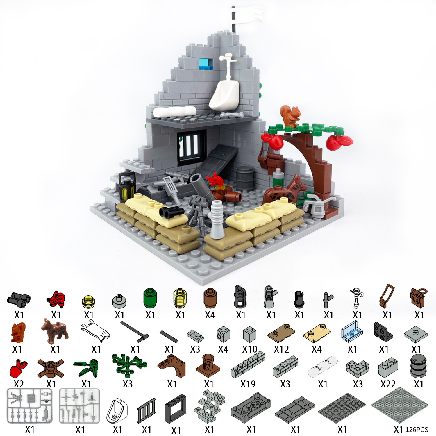 World War Army Military Soldie - đánh giá và giá Lego Minifigure Holder