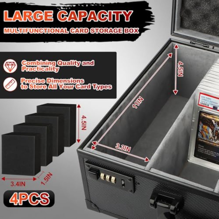 Graded Card Storage Box Holds  - đánh giá và giá Card Top Loader