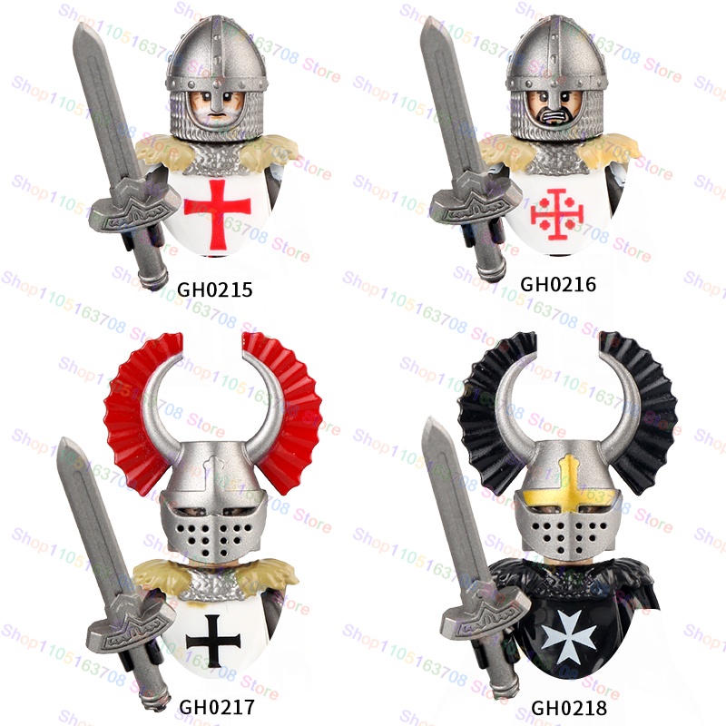 G0128 Moc Medieval Roman Centu - đánh giá và giá Lego Minifigure Holder