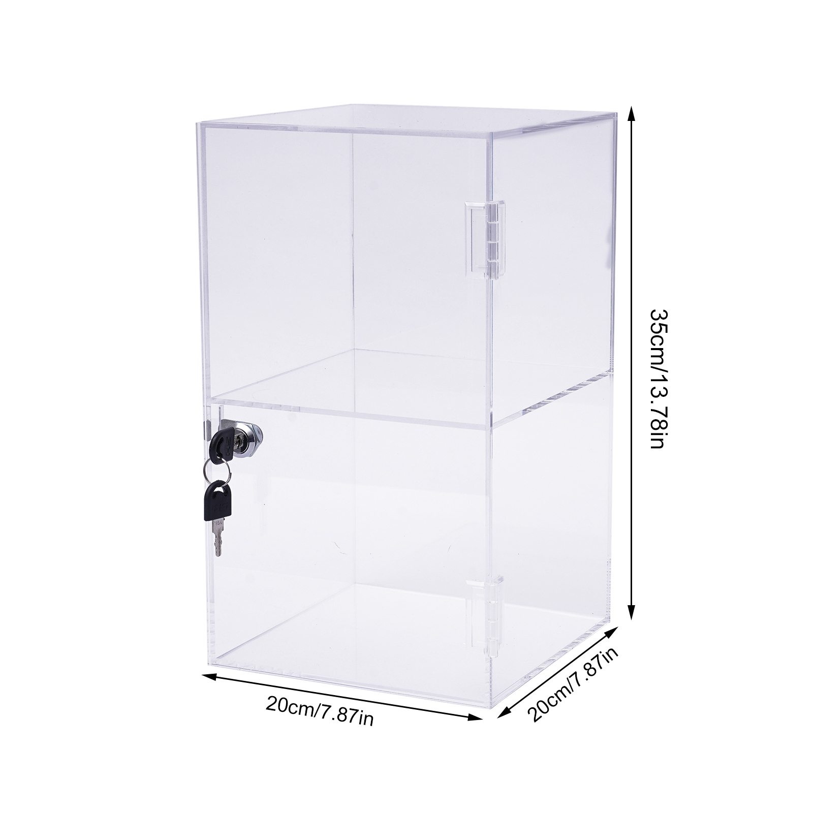 Transparent Acrylic 20x20x35cm - đánh giá và giá Display Case Acrylic
