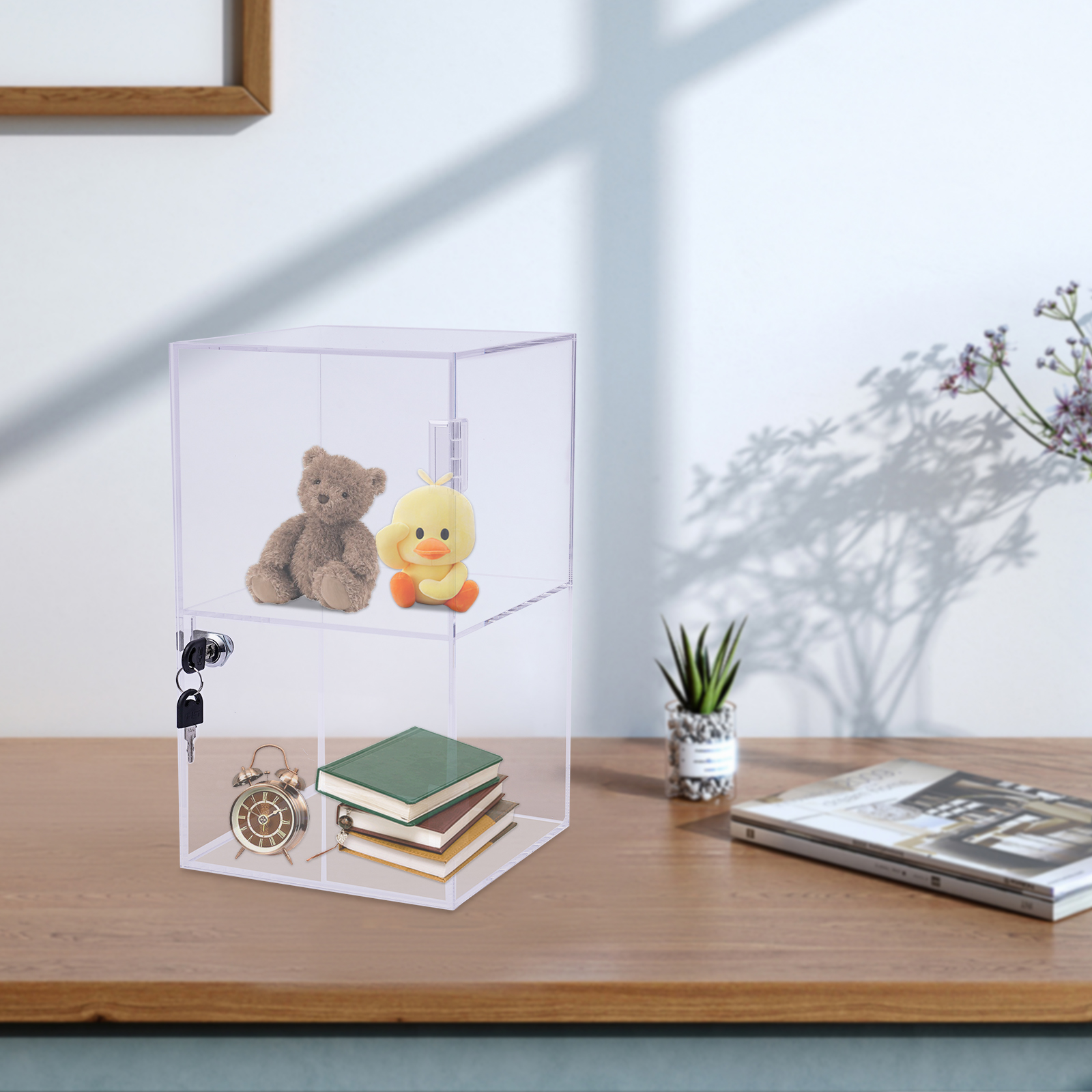 Transparent Acrylic 20x20x35cm - đánh giá và giá Display Case Acrylic