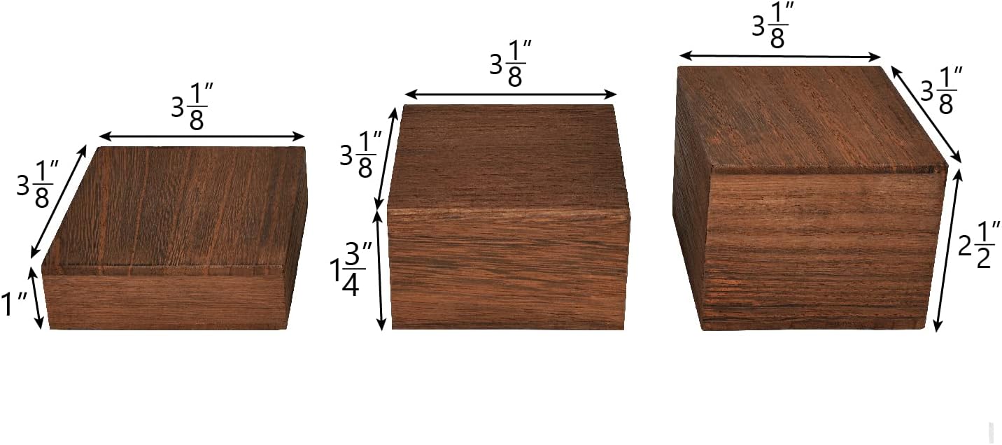 Wooden Display Risers Set - 3  - đánh giá và giá Display Risers Set