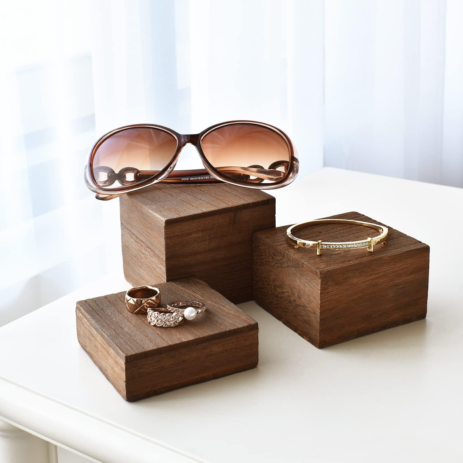 Wooden Display Risers Set - 3  - đánh giá và giá Display Risers Set