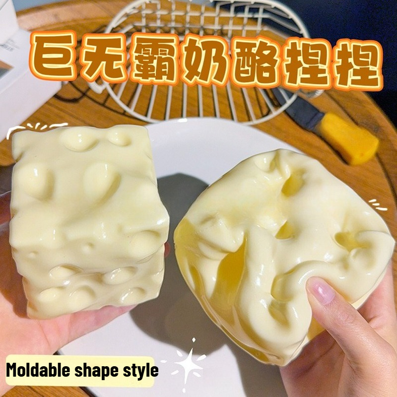 Jumbo Cheese Cube Stress Ball  - đánh giá và giá Fidget Cube Original