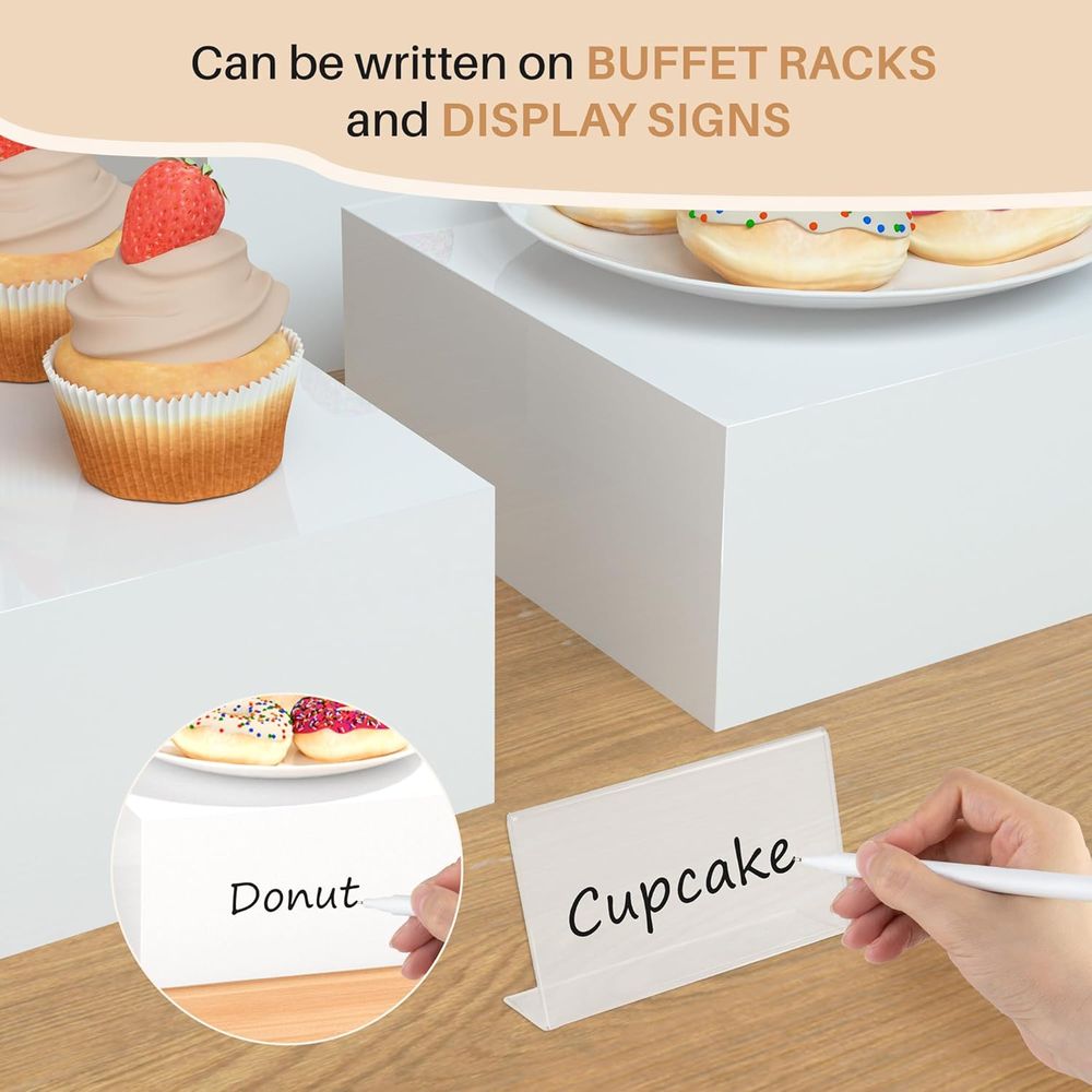 【8Pcs】 Buffet Risers,Dessert T - đánh giá và giá Display Risers Set